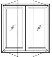 Double Shutter Inside Open